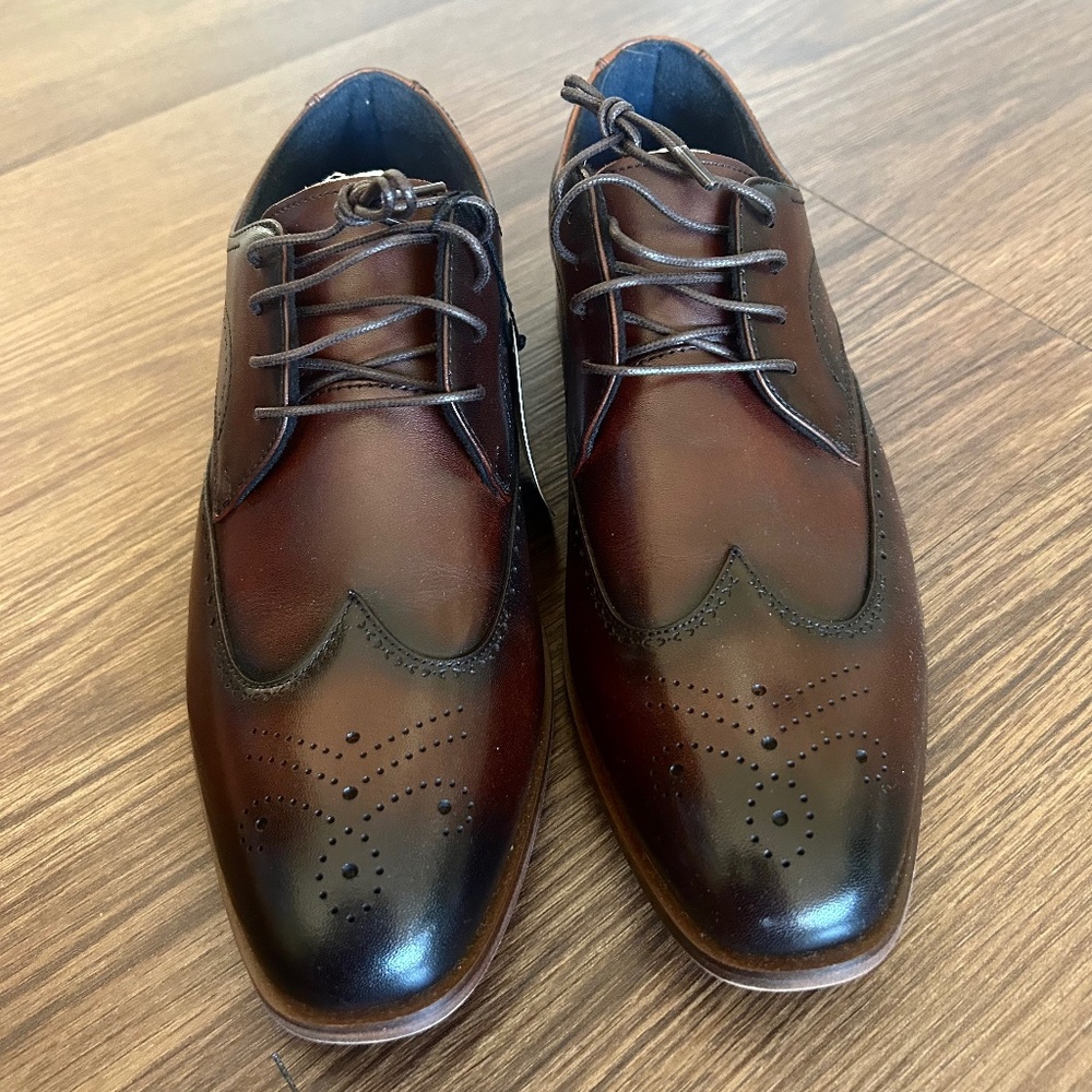 NWT Stacy Adams Brayden Wingtip Oxford Dress Shoes